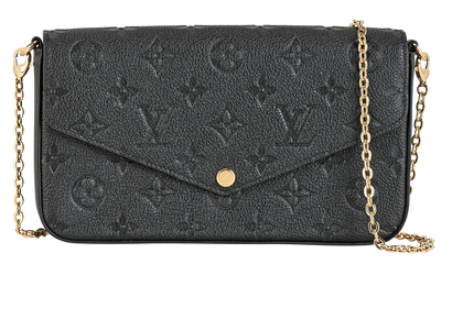 Félicie Pochette, &pound;950, Handbags, Black, Leather, Front view